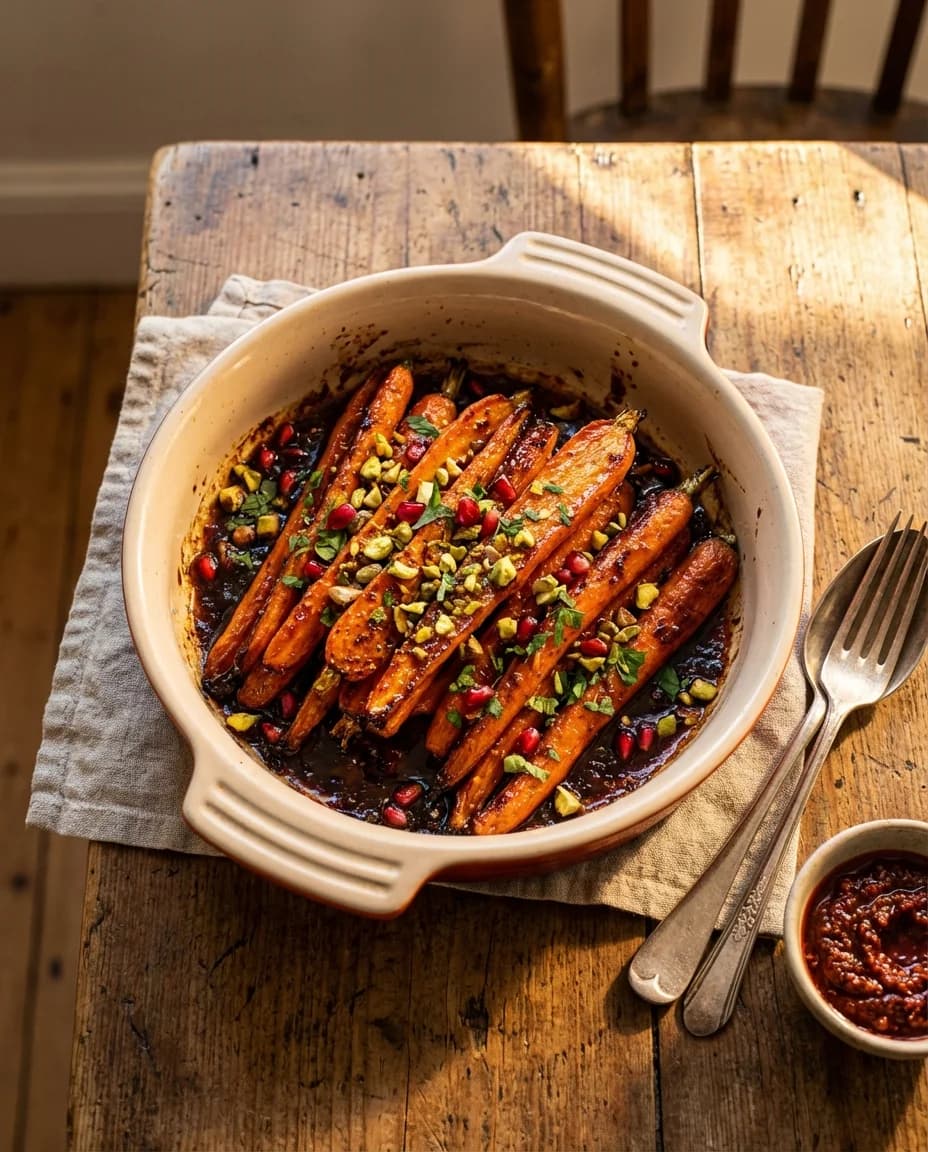 Roasted Harissa and Honey Algerian Carrots