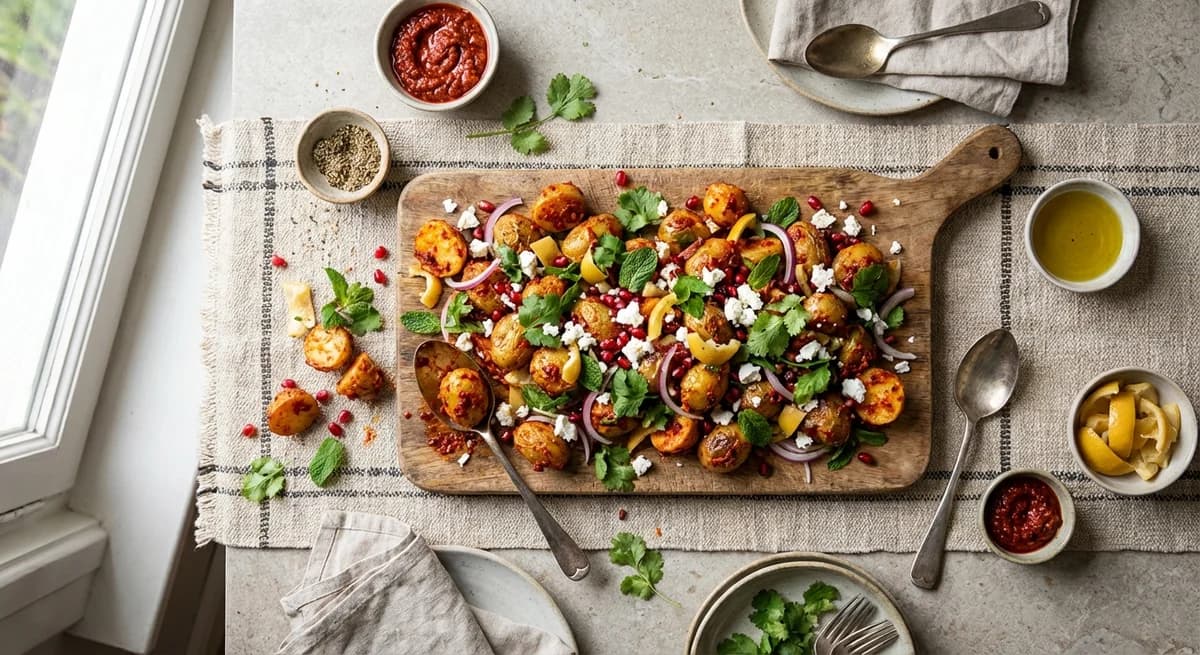 Roasted Harissa and Preserved Lemon Potato Salad