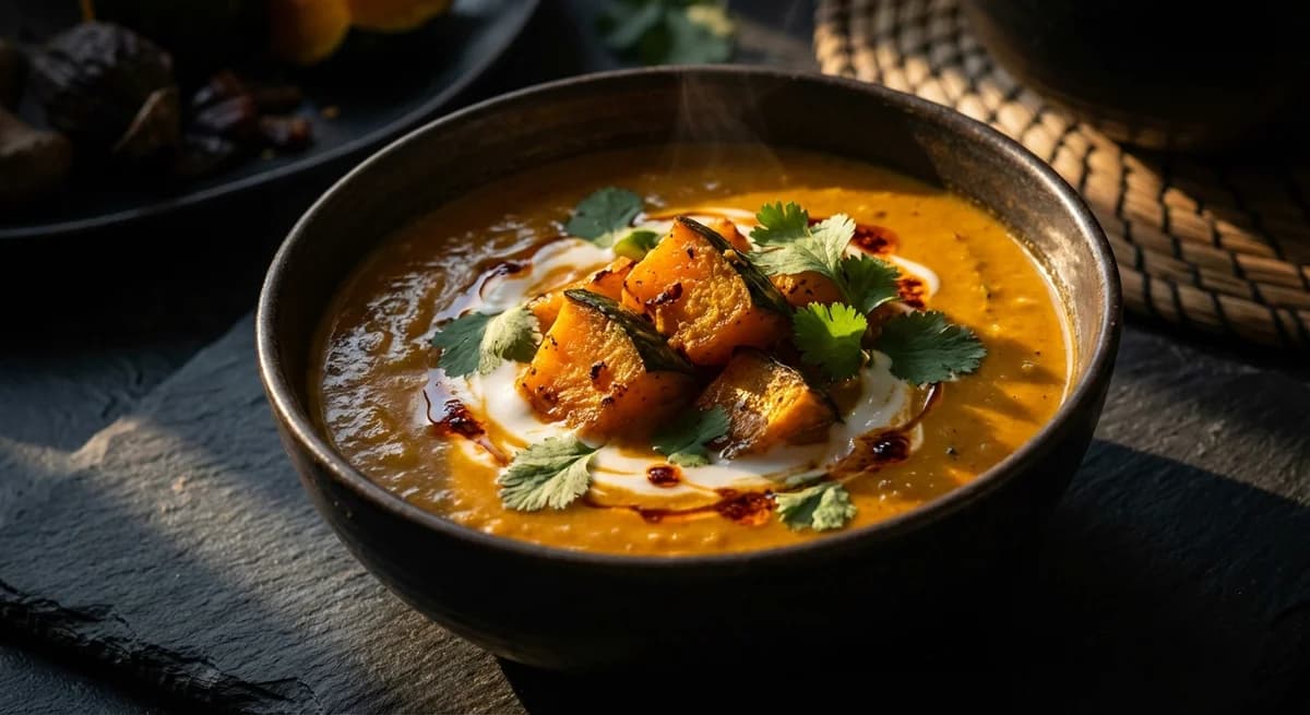 Roasted Kabocha Thai Red Curry Soup