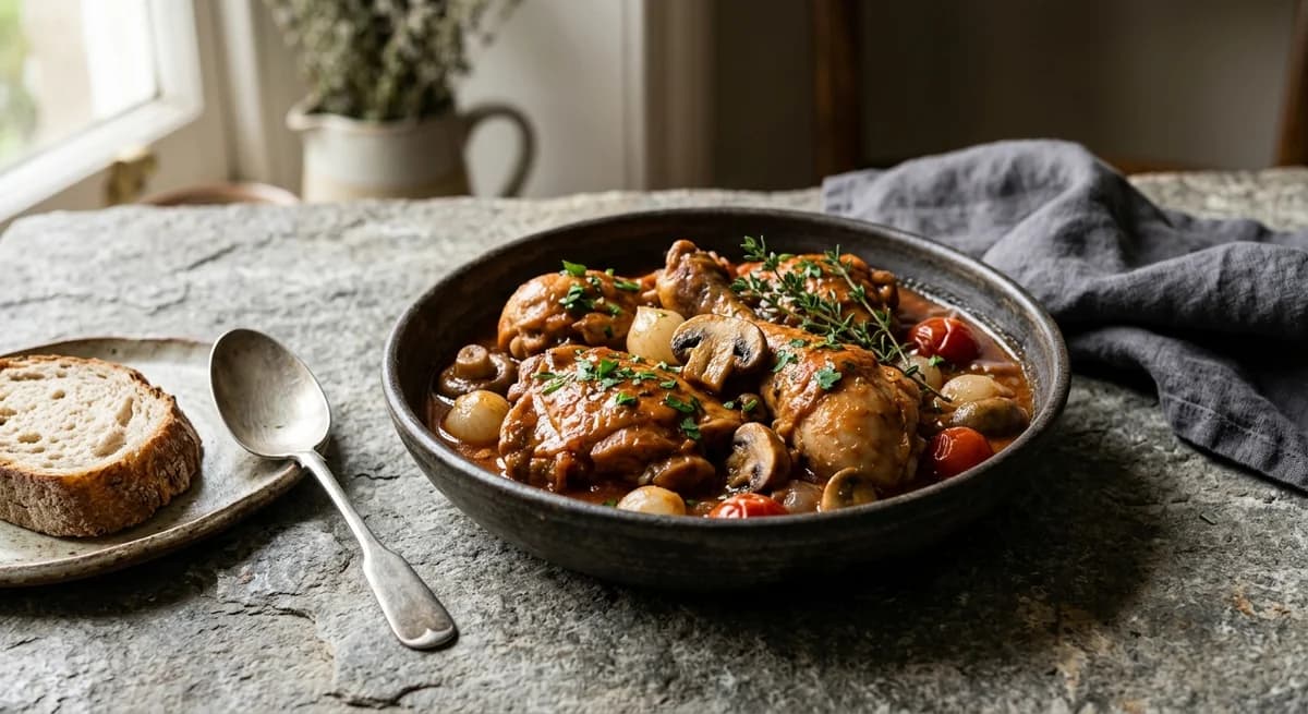 Rustic French Chicken Marengo Recipe