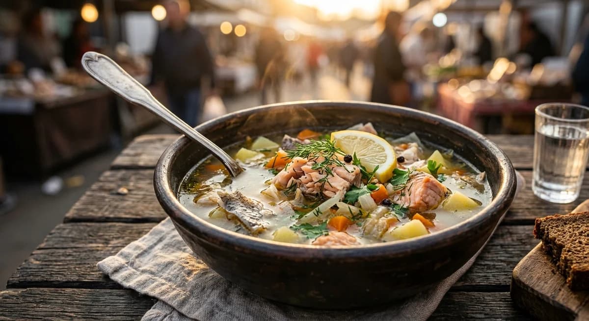 Rustic Russian Ukha Fish Soup Recipe