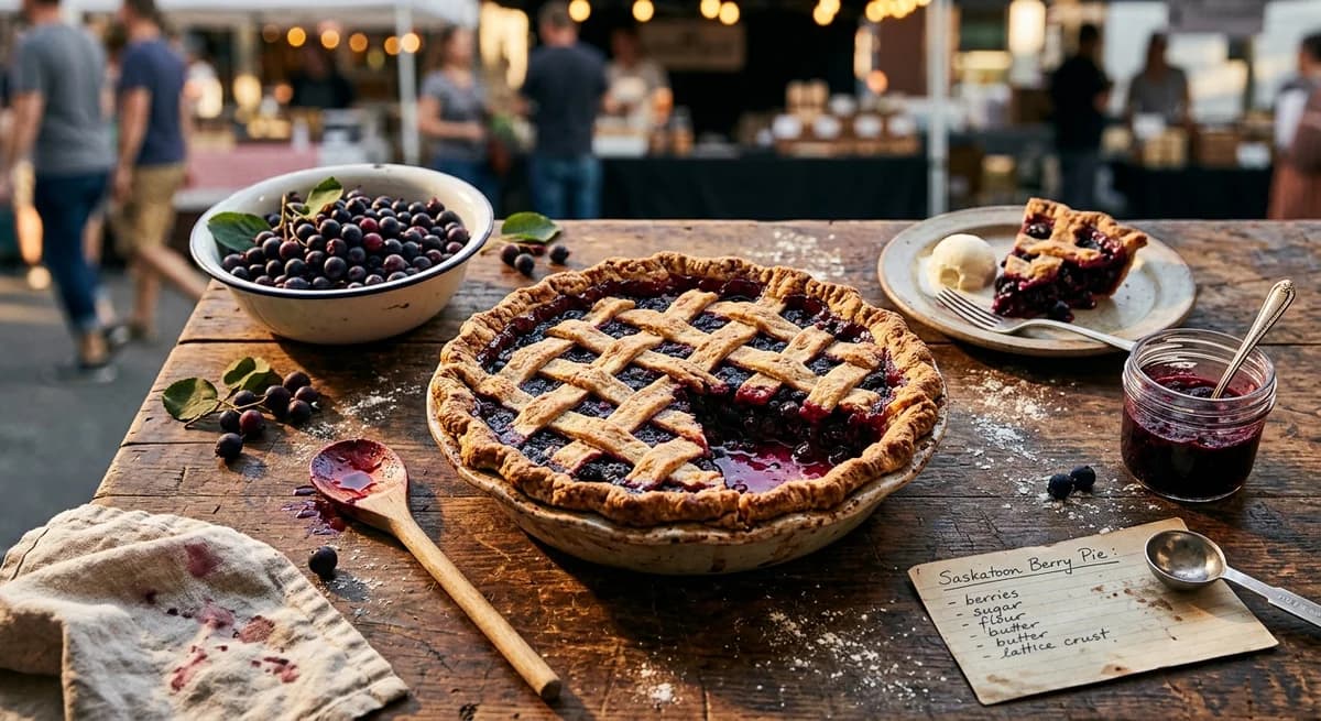 Rustic Saskatoon Pie Recipe