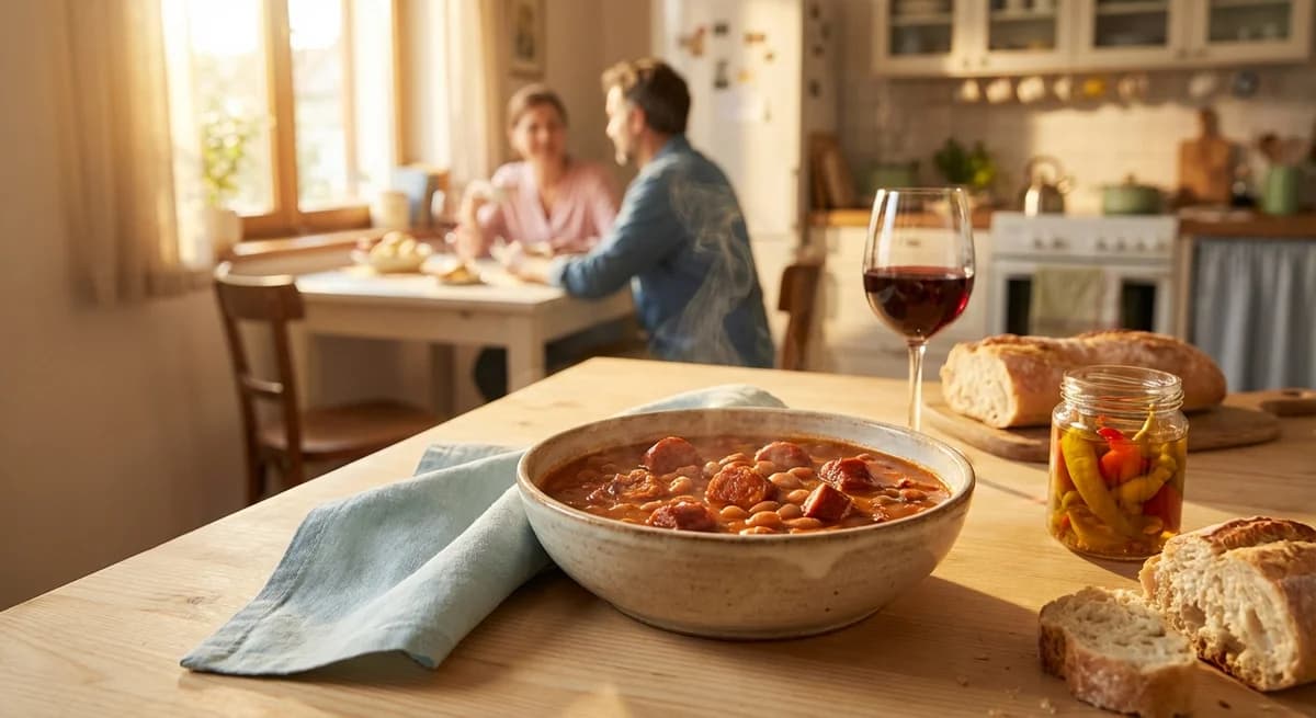 Rustic Smoked Sausage Croatian Bean Stew Recipe