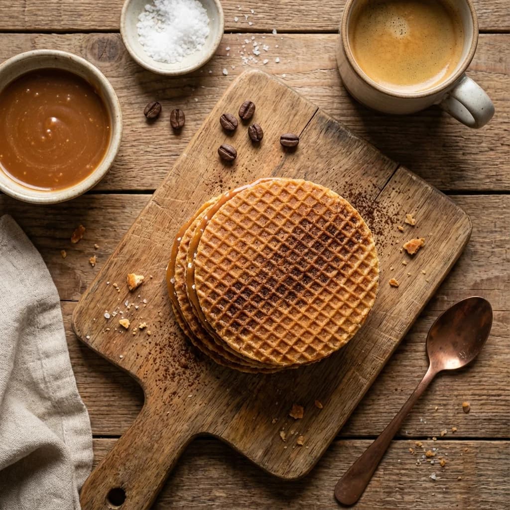 Salted Caramel Espresso Stroopwafels