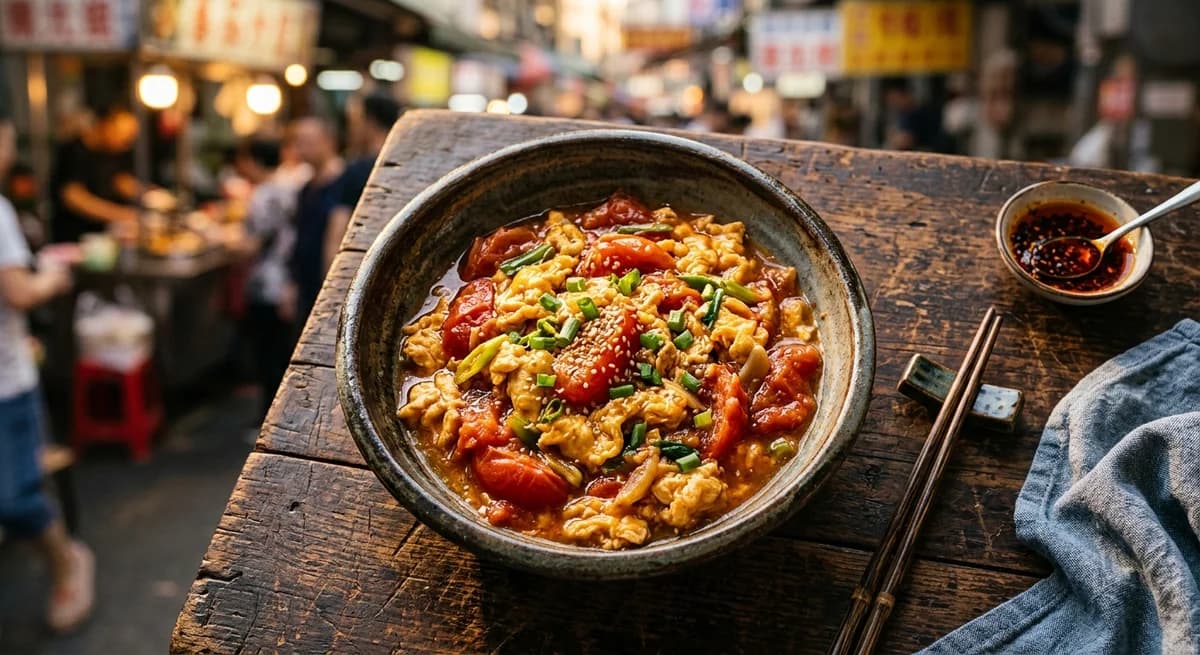 Savory Homestyle Chinese Tomato Egg Stir-Fry Recipe