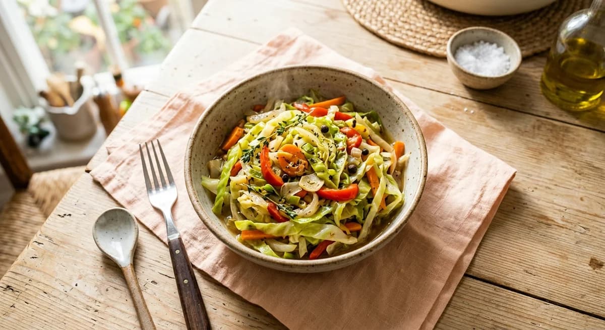Savory Homestyle Jamaican Steamed Cabbage Recipe