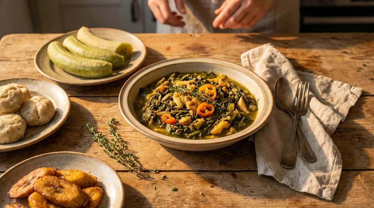 Savory Jamaican Callaloo and Saltfish Recipe