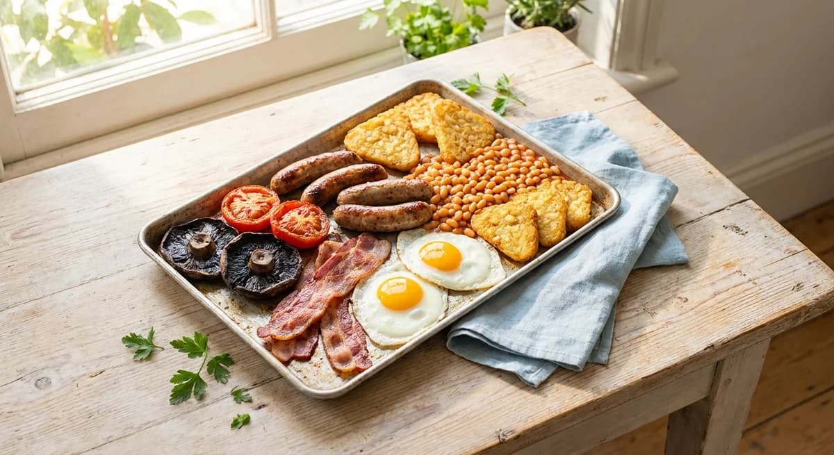 Sheet Pan Full English Breakfast