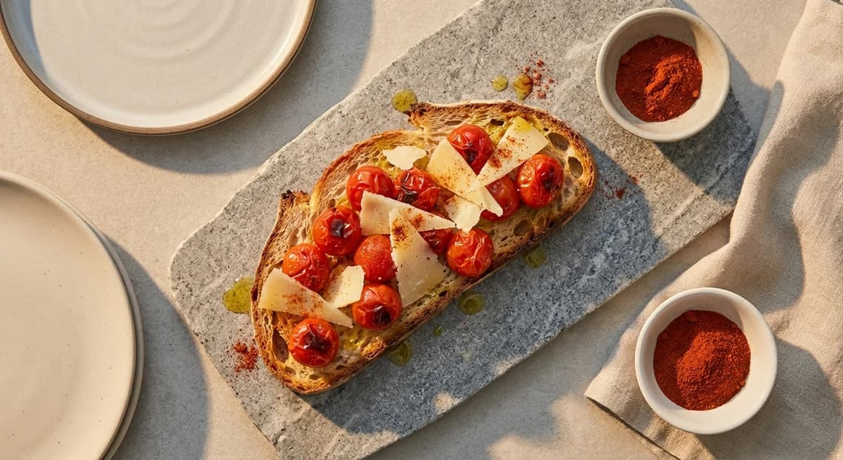 Smoked Paprika and Manchego Tomato Bread