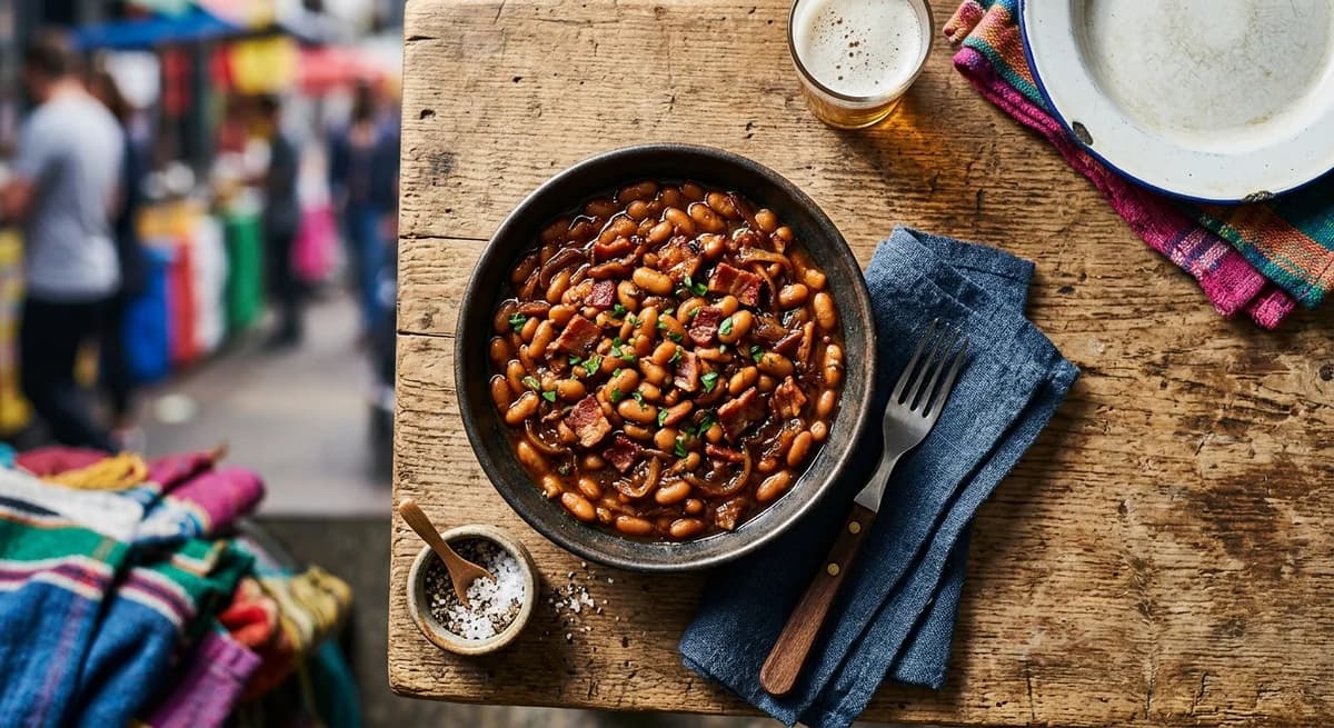 Smoky Bacon Molasses Baked Beans Recipe