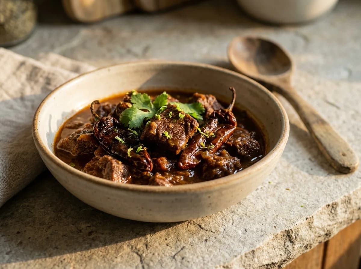 Smoky Chipotle Coffee Braised Beef Chili