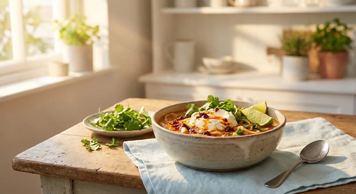 Smoky Chipotle Lahsa with Melted Cream Cheese