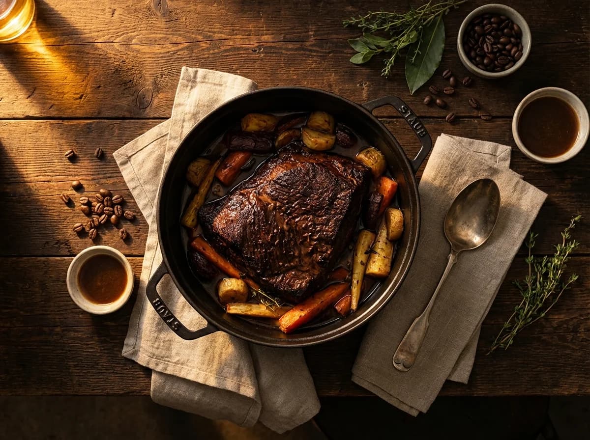 Smoky Coffee-Braised Brisket Pot Roast