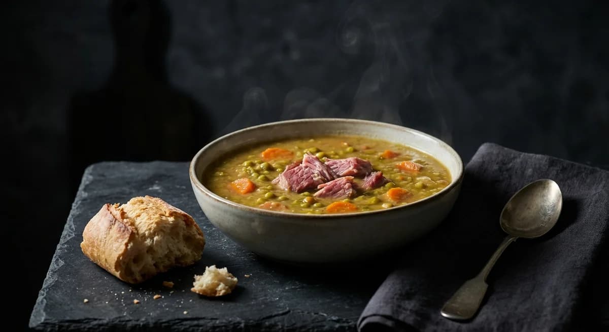 Smoky Ham Hock Split Pea Soup Recipe