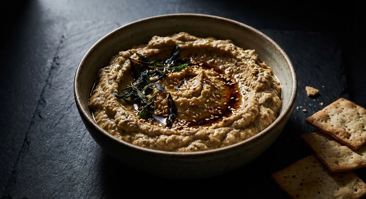 Smoky Miso and Sesame Baba Ghanoush