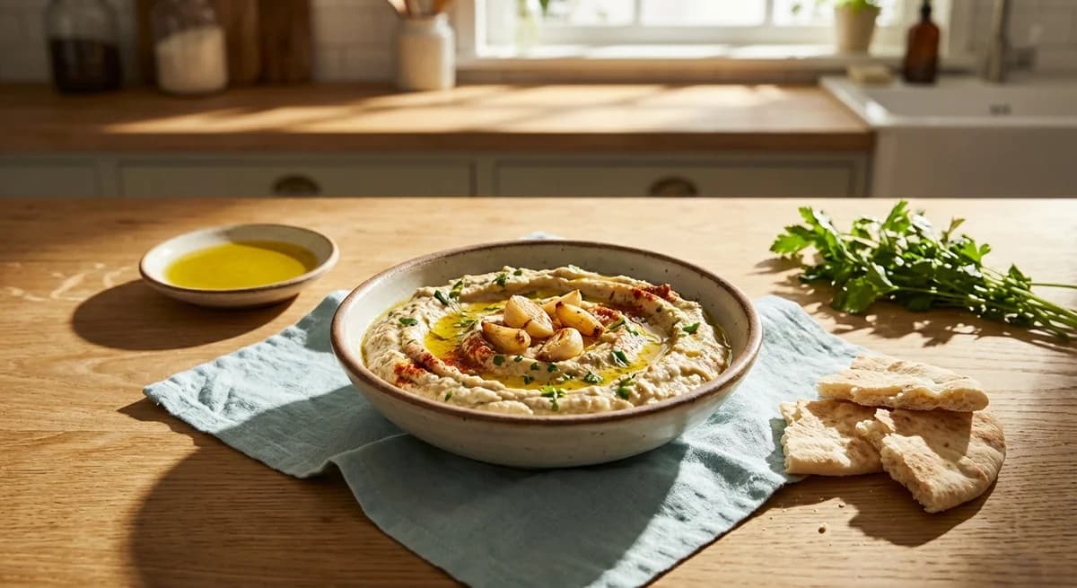 Smoky Roasted Garlic Baba Ghanoush