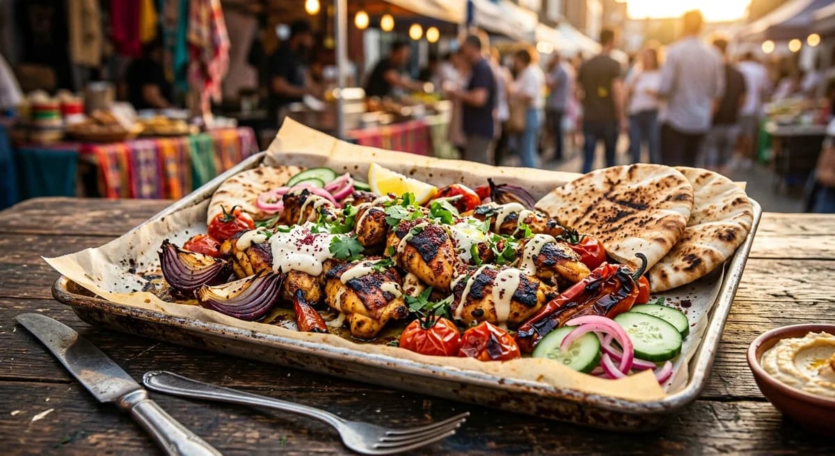 Smoky Sheet Pan Chicken Shawarma Recipe