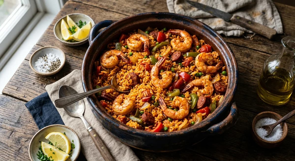 Smoky Spanish Rice and Prawn One-Pot Recipe