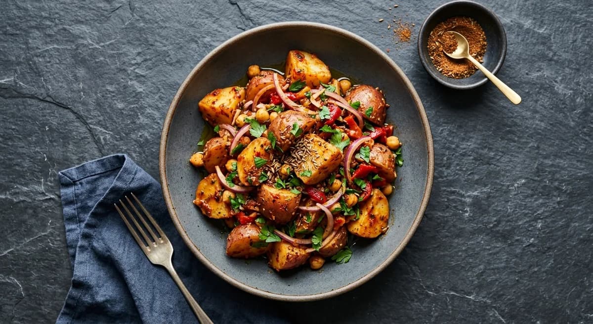 Smoky Spicy North African Potato Salad
