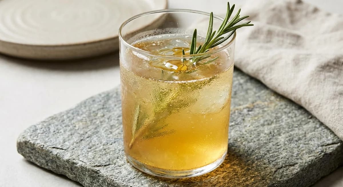 Sparkling Rosemary Honey Lemonade