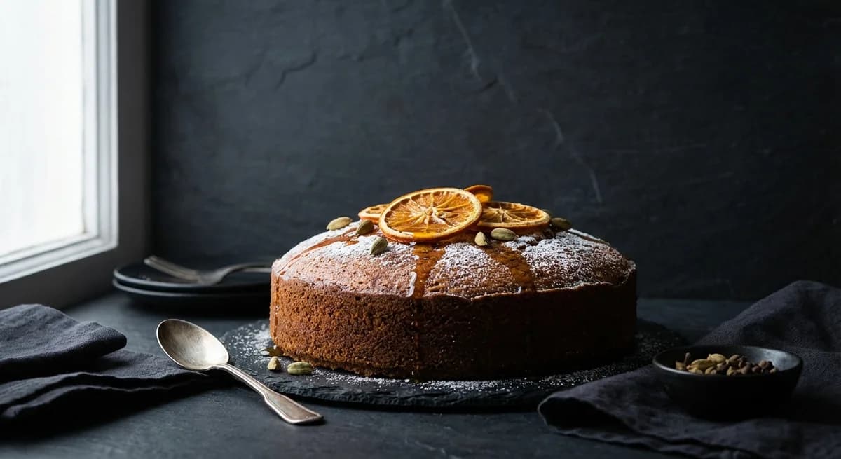 Spiced Cardamom and Honey Tunisian Orange Cake