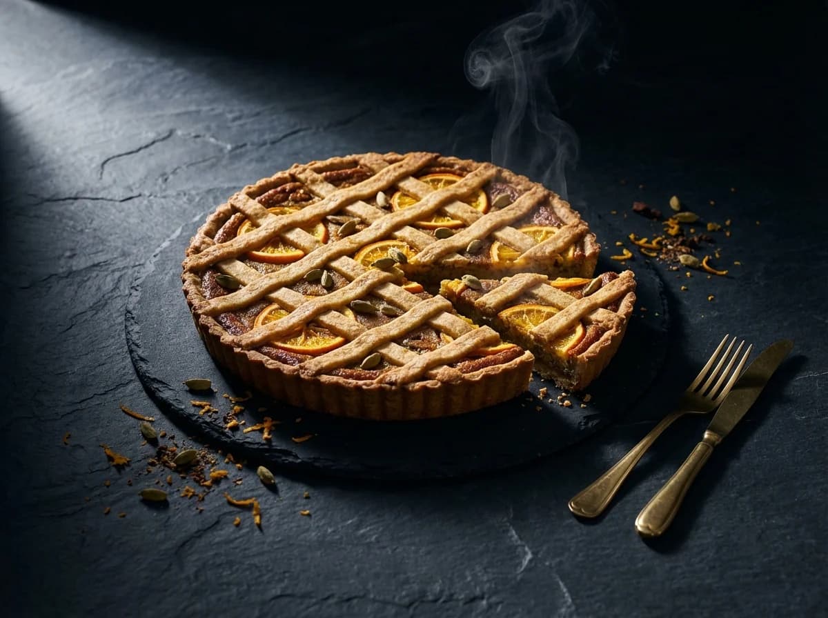 Spiced Cardamom and Orange Fyrstekake