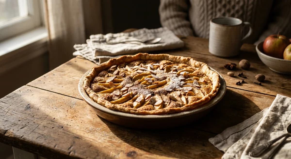Spiced Chai Apple Frangipane Tart