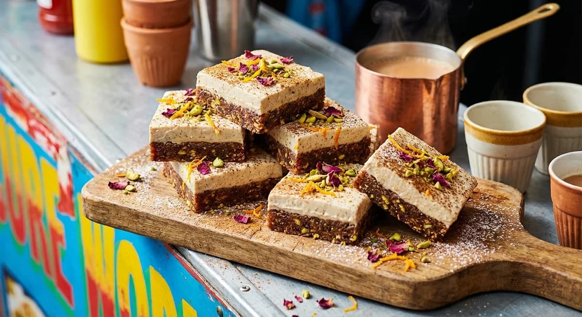 Spiced Chai Date Squares