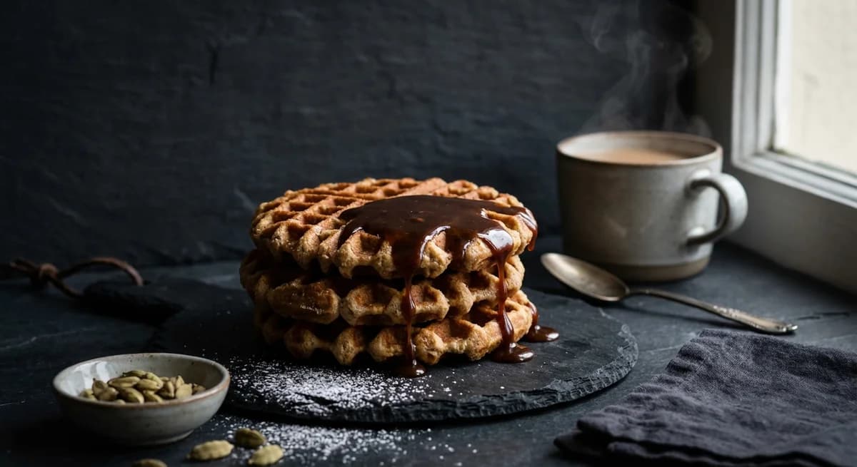 Spiced Chai Stroopwafels with Cardamom Caramel