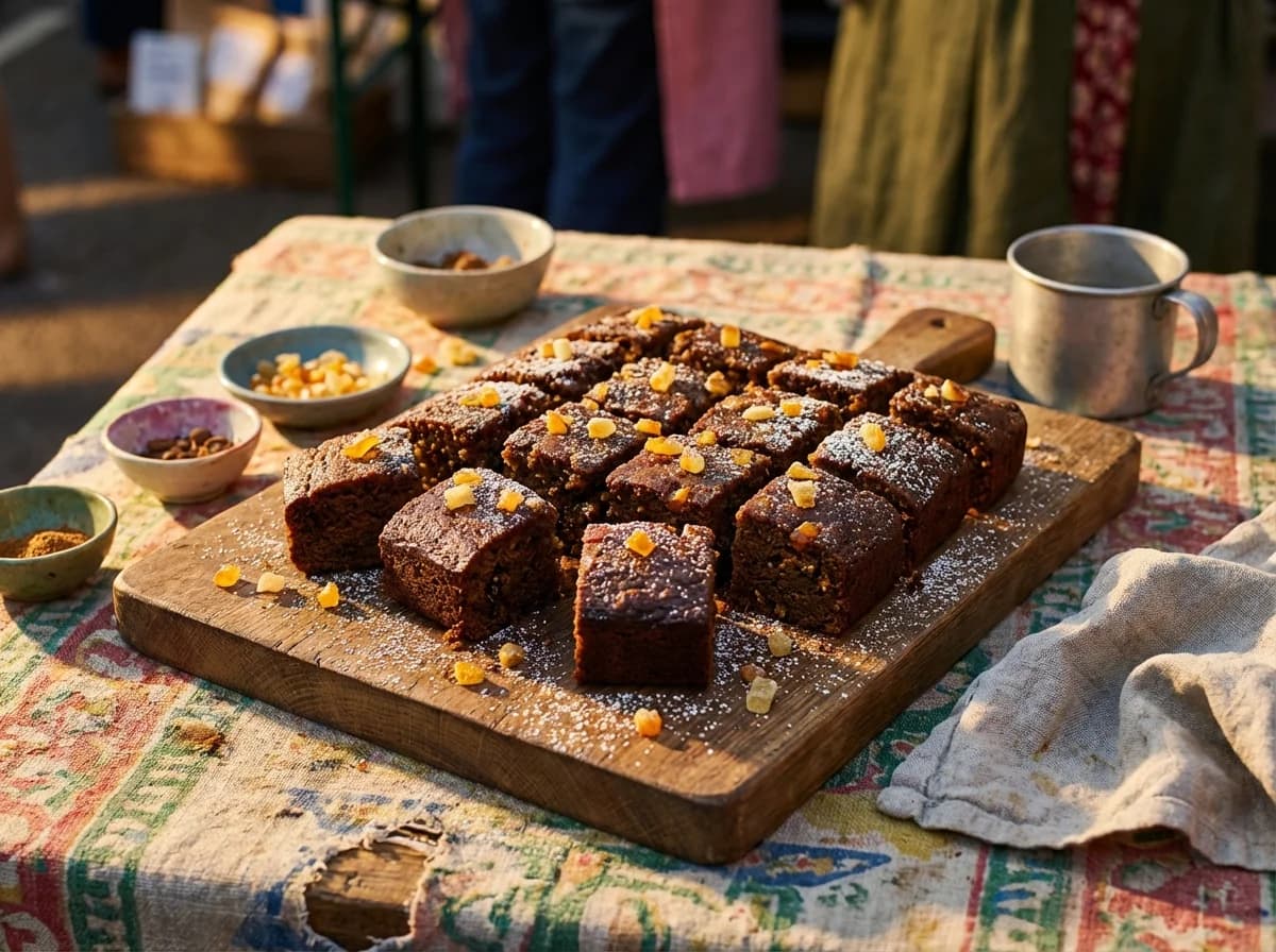 Spiced Orange and Ginger Parkin