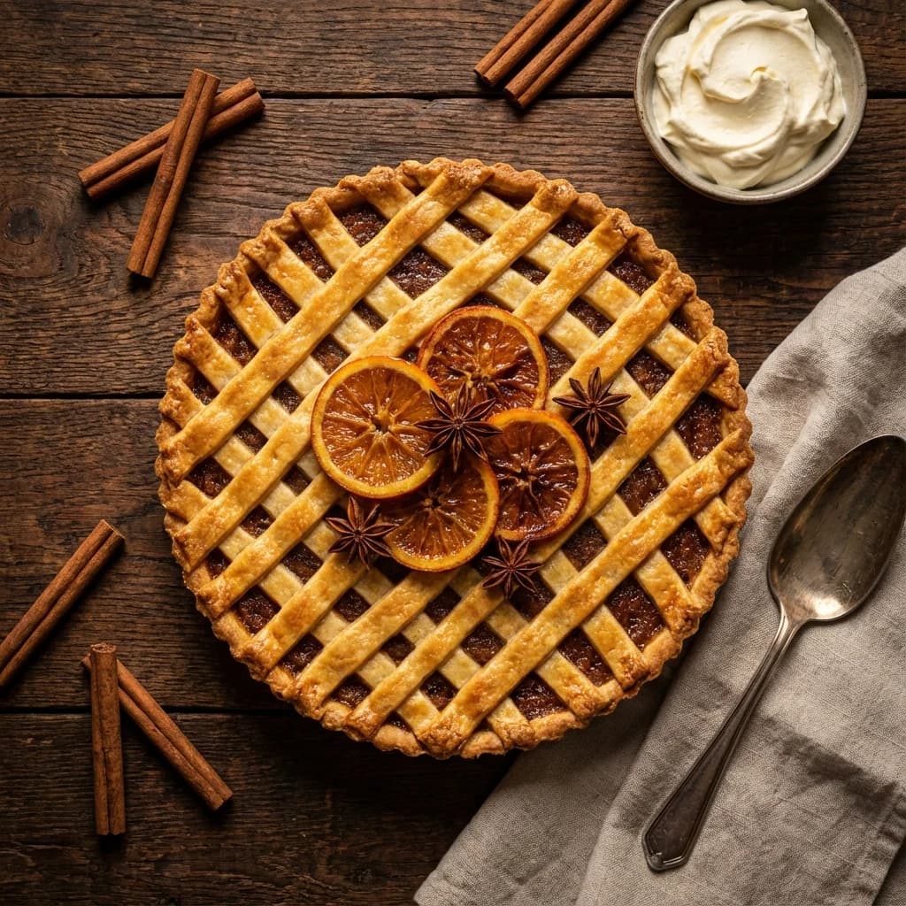 Spiced Orange Treacle Tart