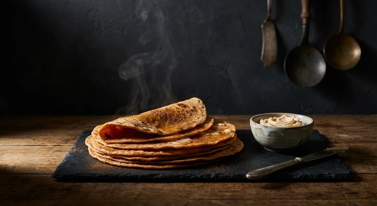 Spiced Sweet Potato Lefse with Maple Butter