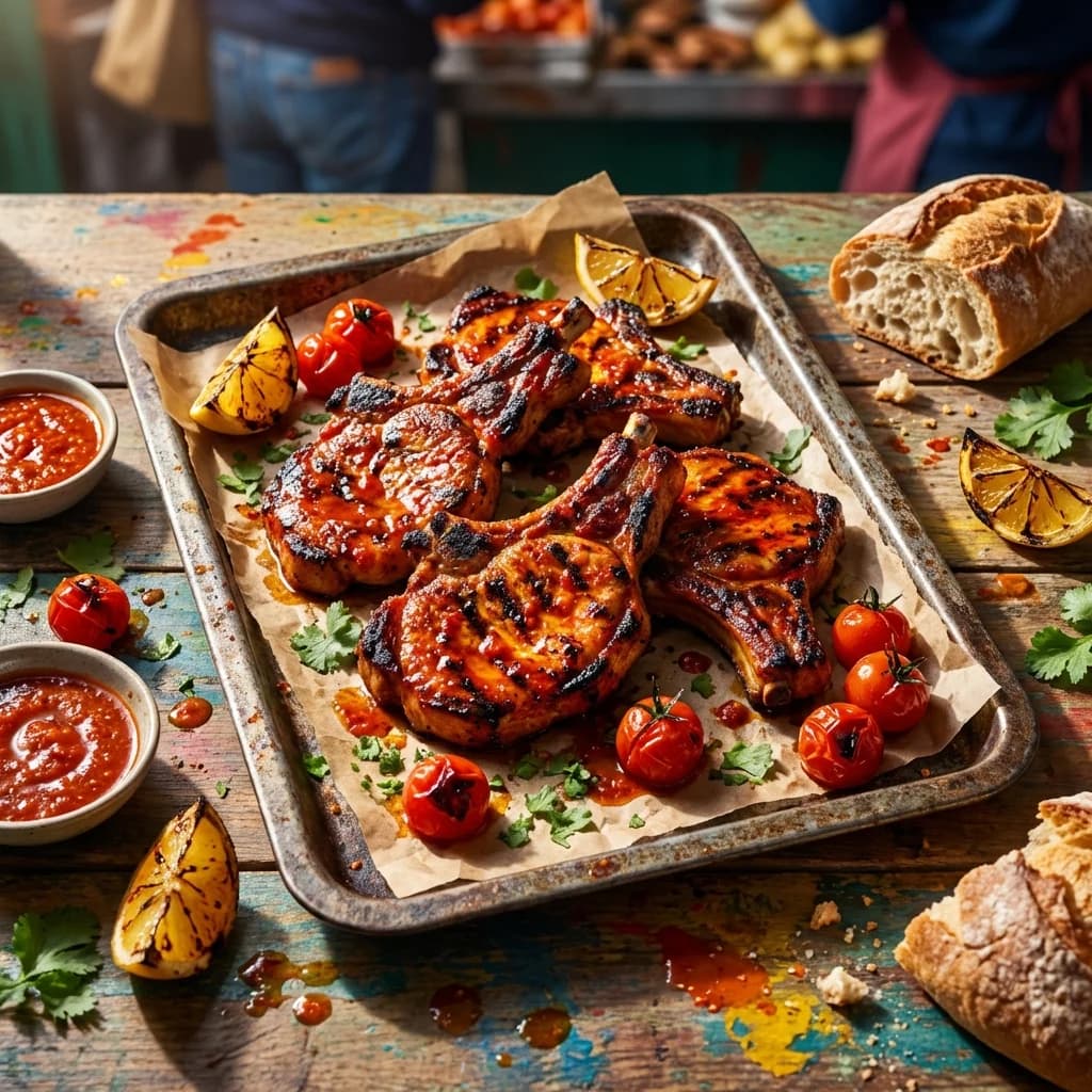 Spicy Piri-Piri Portuguese Pork Cutlets