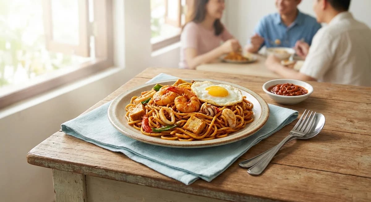 Spicy Seafood Mee Goreng Mamak