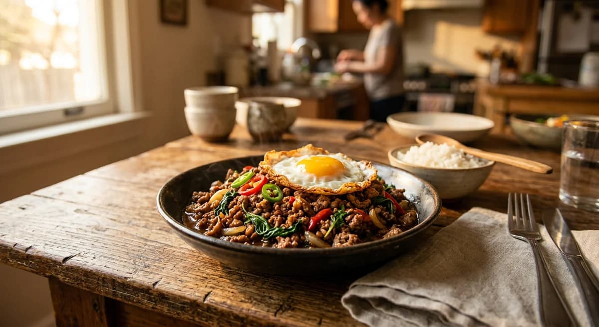 Spicy Thai Basil Beef Stir-Fry Recipe