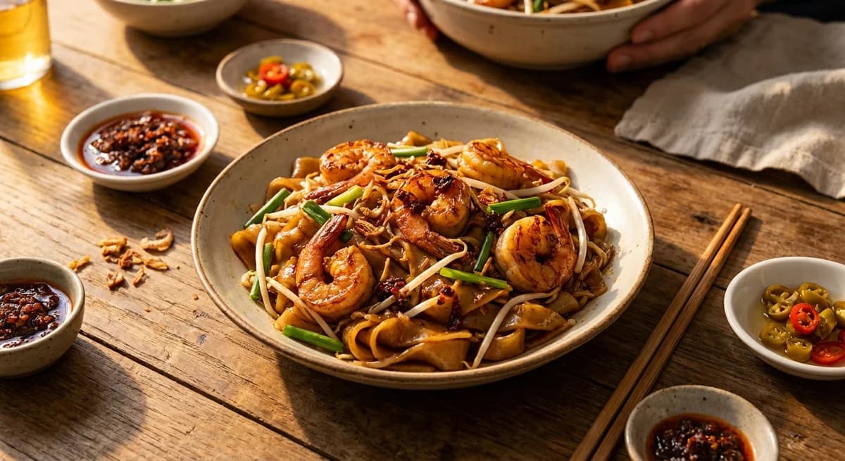 Spicy XO Sauce Shrimp Chow Fun