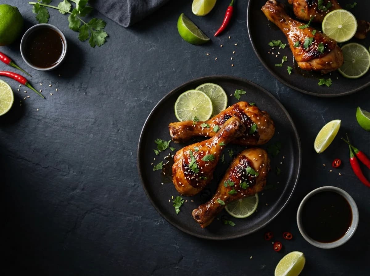 Sticky Honey-Lime Thai Drumsticks