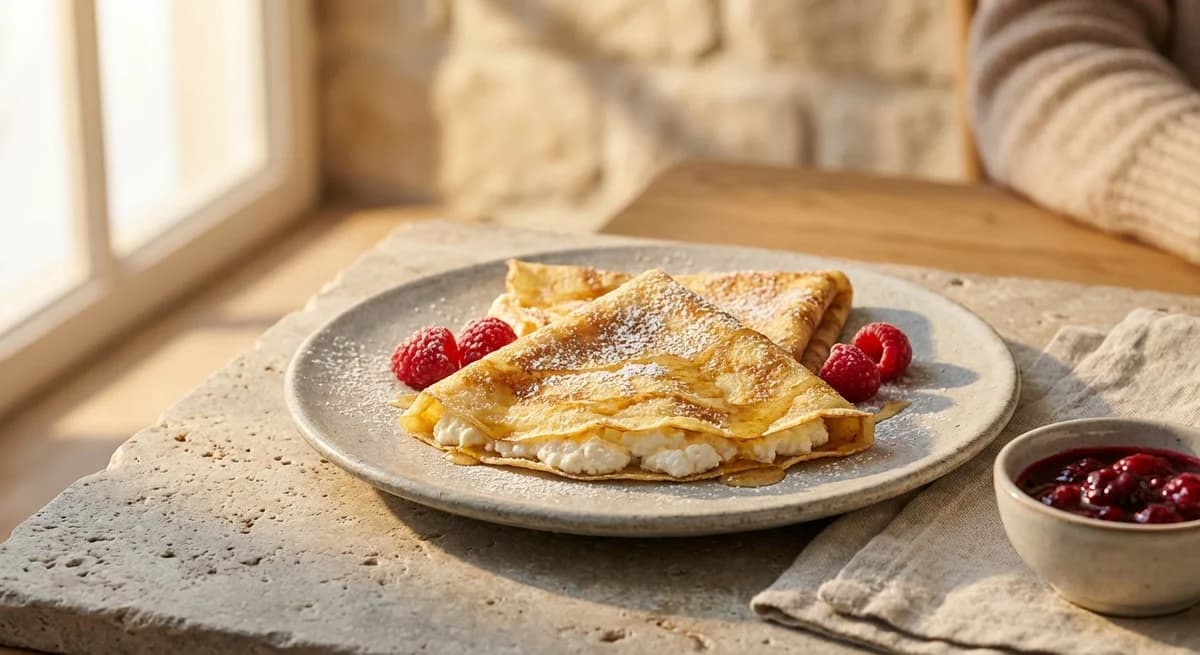 Sweet Farmer's Cheese Polish Nalesniki