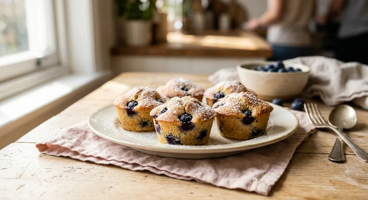 Tender Blueberry and Lemon Friands Recipe