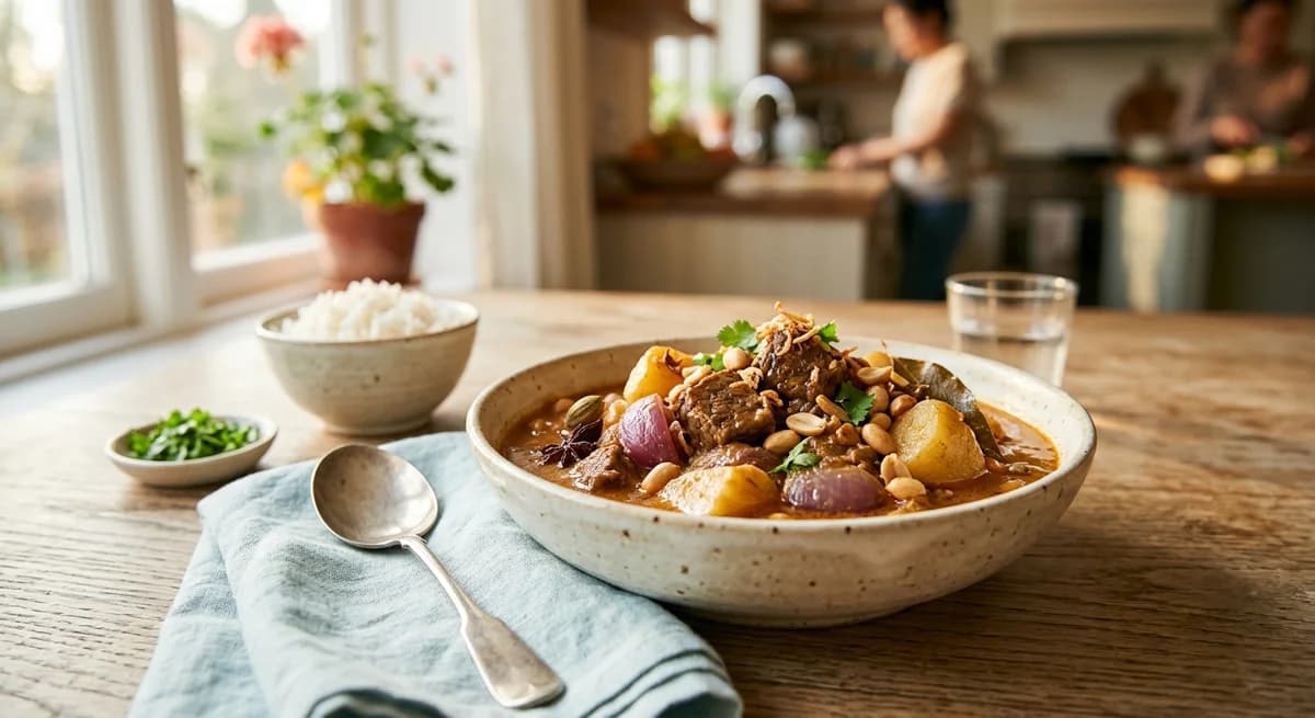 Tender Homestyle Massaman Beef Curry Recipe