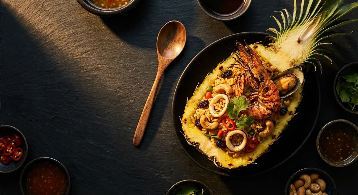 Tropical Thai Pineapple Seafood Fried Rice