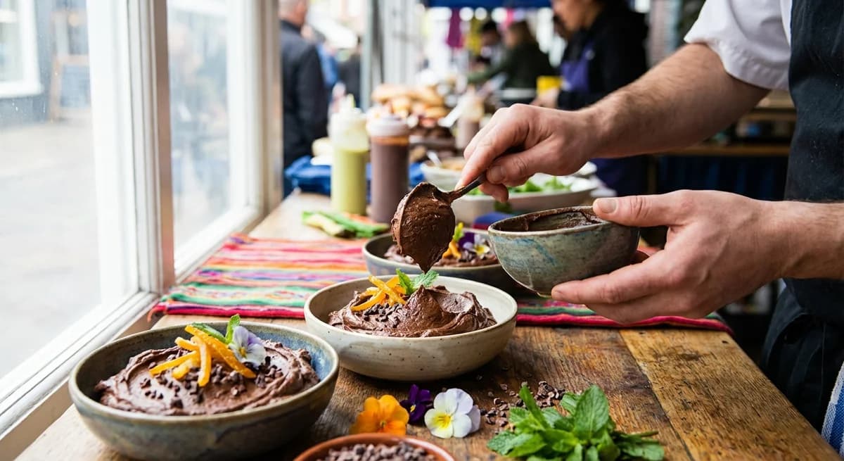 Velvety Dark Chocolate Orange Avocado Mousse