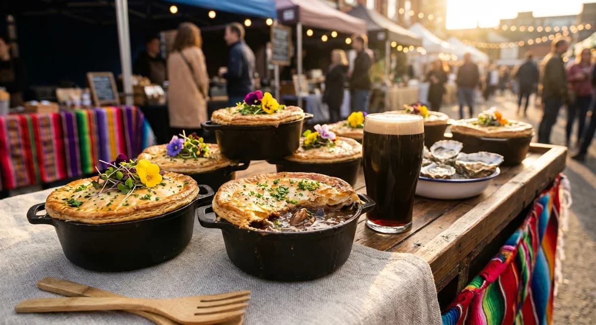 Victorian Stout and Smoked Oyster Pot Pies
