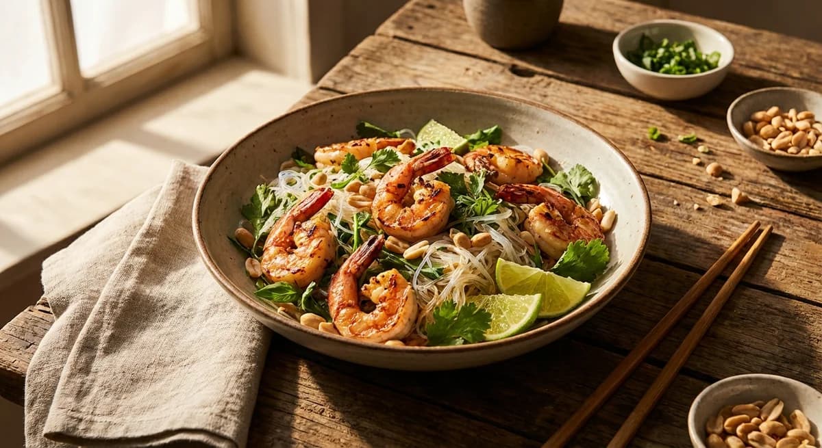 Zesty Lime Prawn and Vermicelli Salad