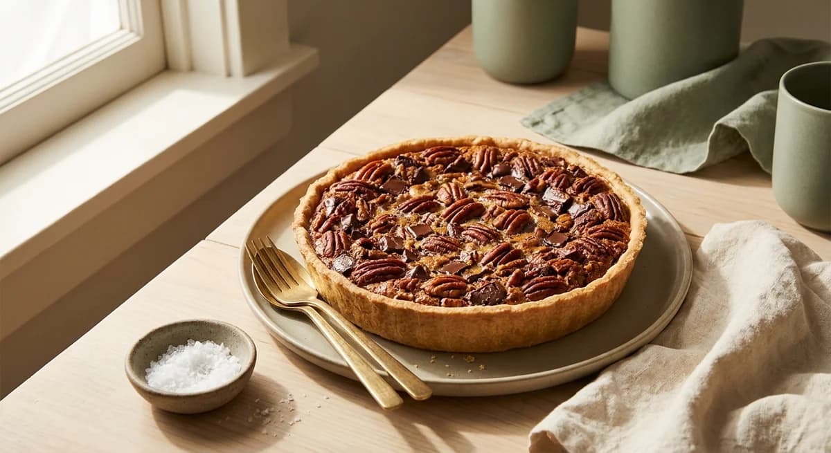 Buttery Bourbon Choc Chip Pecan Pie Recipe