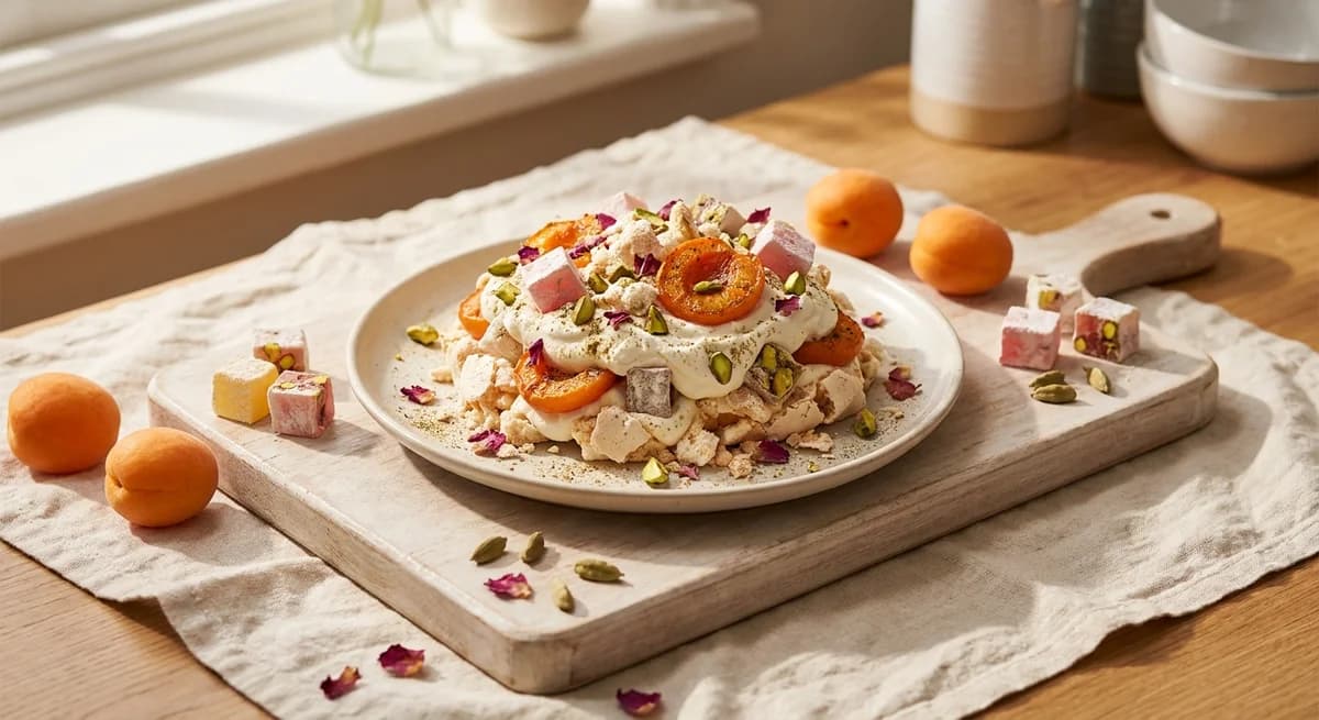 Cardamom Spiced Apricot & Turkish Delight Mess Recipe