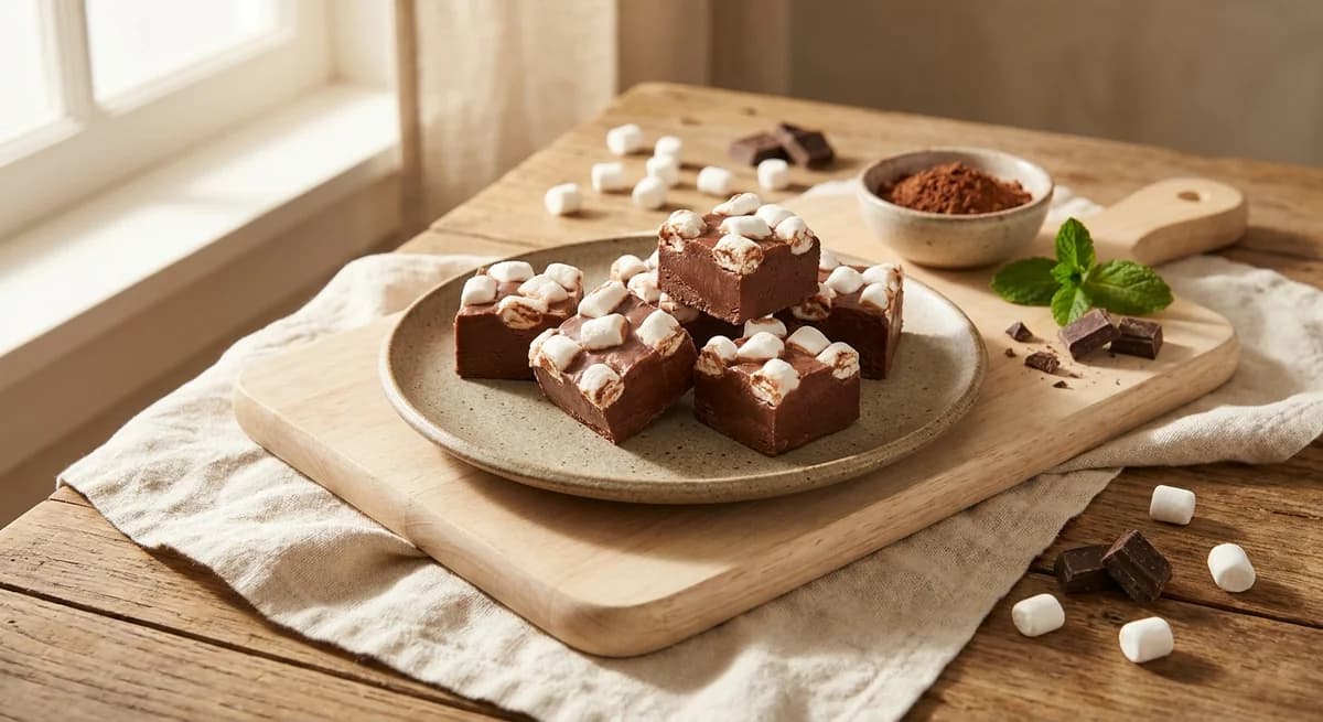 Creamy Marshmallow Hot Chocolate Fudge Recipe