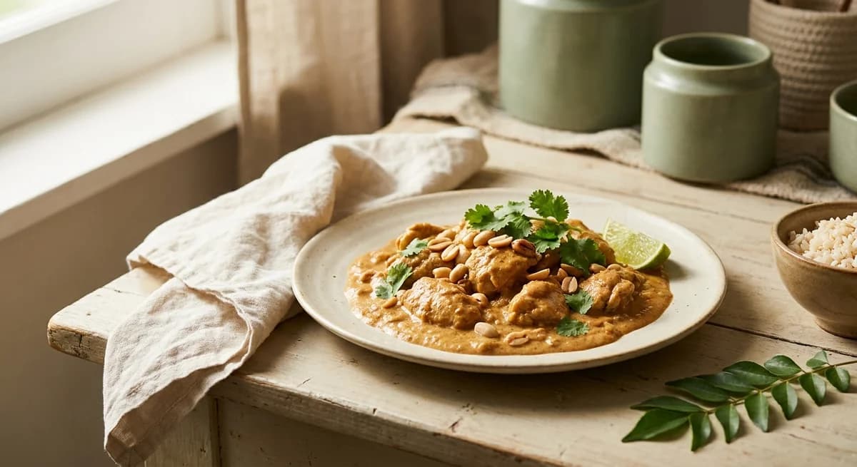 Creamy Peanut Nutty Chicken Curry Recipe