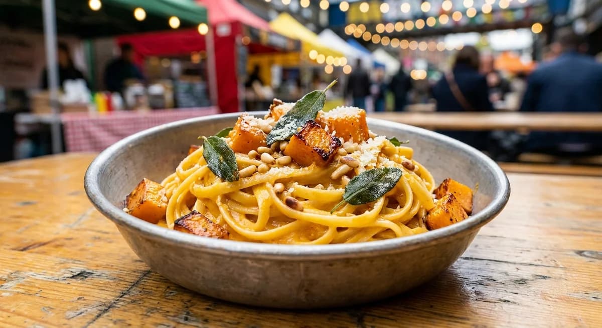 Creamy Roasted Butternut Squash Linguine Recipe