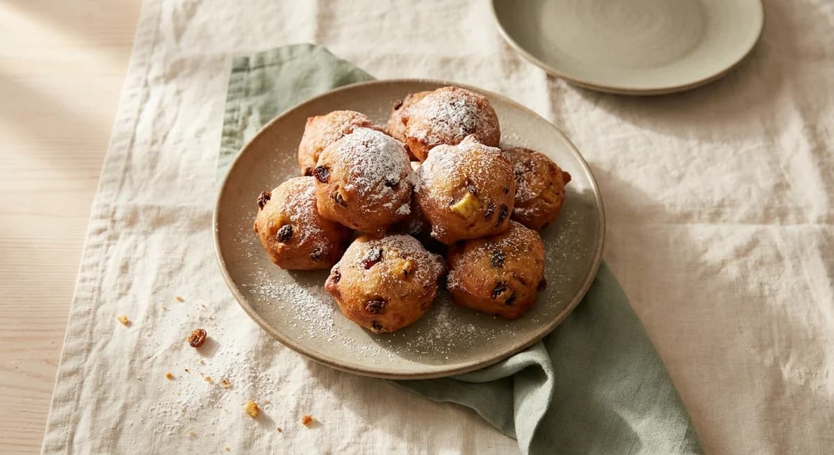 Crispy Apple and Raisin Dutch Doughnuts Recipe